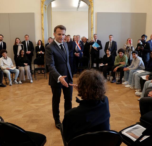 Emmanuel Macron à la Cité internationale de la langue française