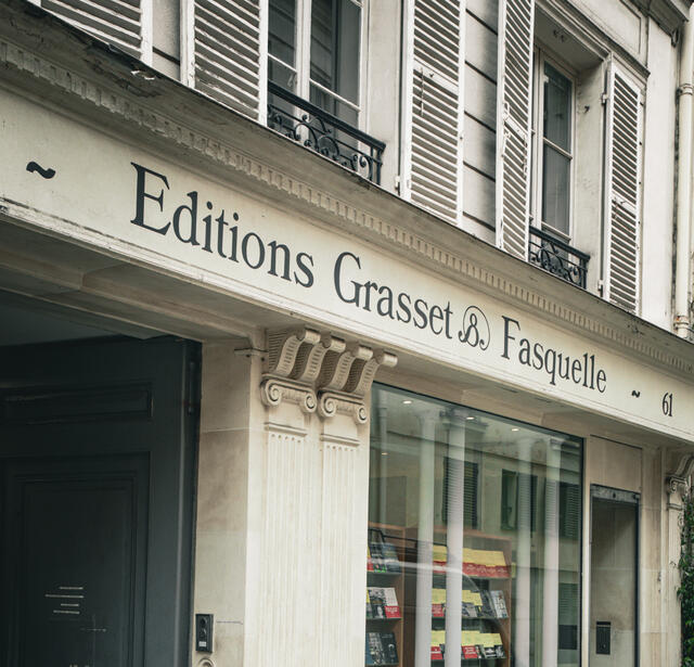 Les éditions Grasset, rue des Saints-Pères, à Paris