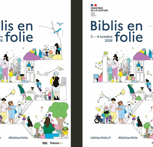 Affiche de Biblis en folie 2026 (©Illustration Loïc Froissart)