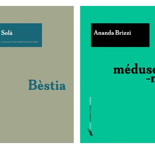 "Méduse-moi", d’Amanda Brizzi et "Bèstia" d’Irene Solà, les deux premiers recueils de la collection « Pierres vives » du Seuil