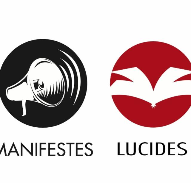 Logos des collections "Manifestes" et "Lucides" aux éditions Héliade