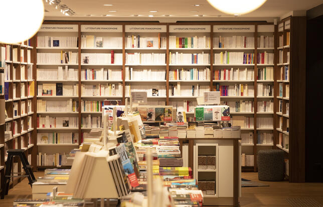 Librairie Albin Michel vue intérieur