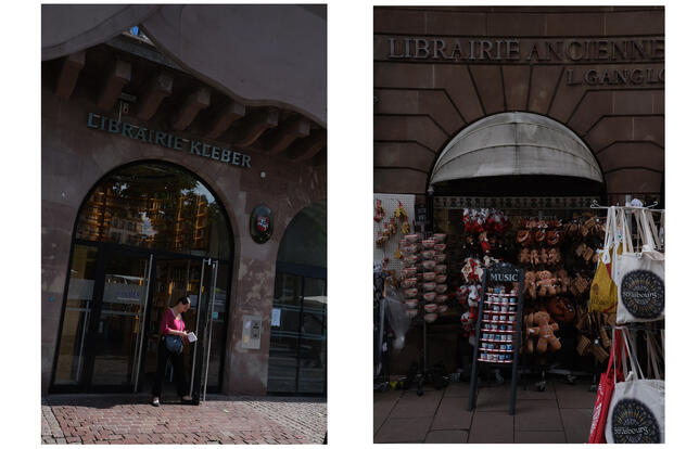 La librairie Kléber et l'ancienne librairie Gangloff à Strasbourg