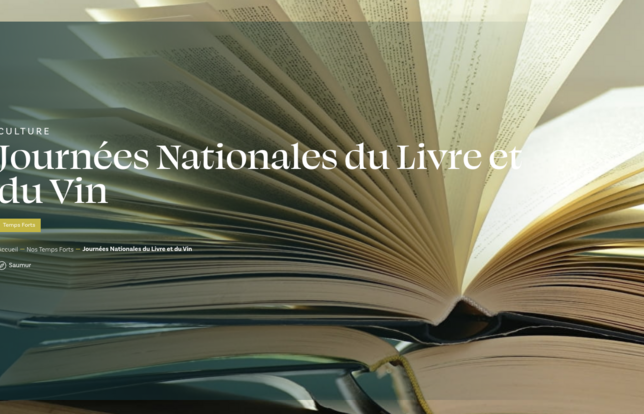 Journées nationales du livre et du vin à Saumur 2025