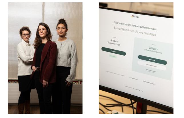 Emilie Delaporte, Responsable mission, Harriet Seegmuller, Directrice et Léna-Ly Diop, Assistante communication