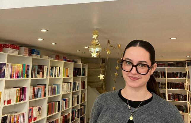 Maëlis Page, libraire à La bouquetière.