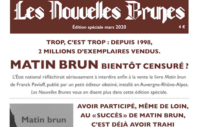 Matin Brun réédité à 5000 exemplaires - Livres Hebdo