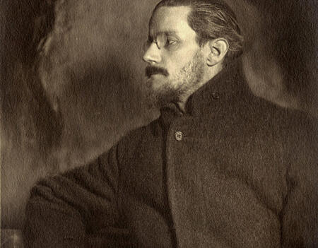 Portrait de James Joyce à Zürich en 1918