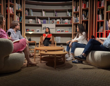 Le plateau du webinaire spécial rentrée littéraire 2025 de Livres Hebdo