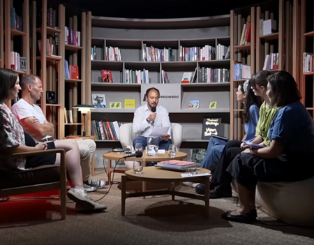 Le plateau du webinaire spécial rentrée BD 2025 de Livres Hebdo