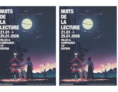 Affiche de la 10e édition des Nuits de la lecture