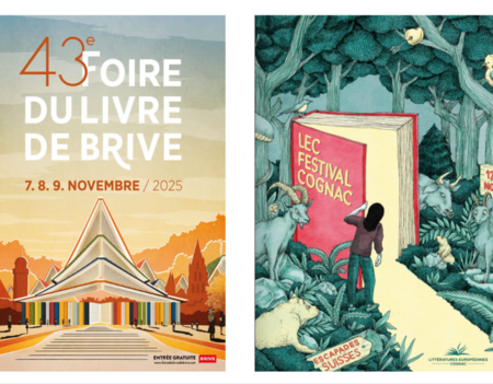 Affiches 2025 de la Foire de Brive et des Littératures européennes de Cognac