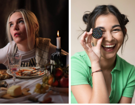 Sandy Ramier, alias @lagrande_bouffe, et Constance Lasserre, alias @hungryconsti - Photo Mathias Reichert / Audrey Dufer