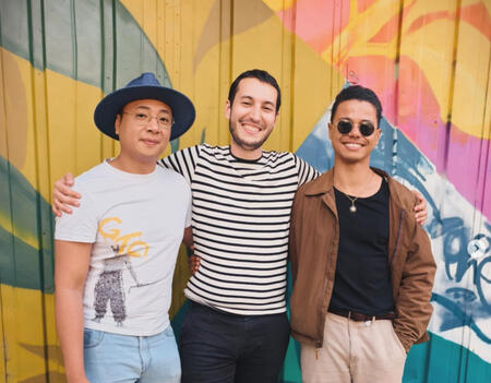 Les fondateurs de Raion Editions (De gauche à droite) Arthur Var, Clovis Salvat et Octave Ly