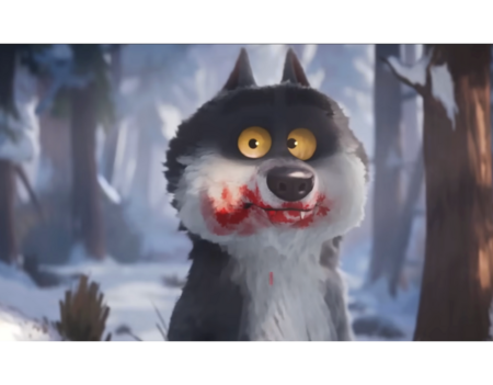 Capture d'écran du spot publicitaire "Intermarché, conte de Noël"