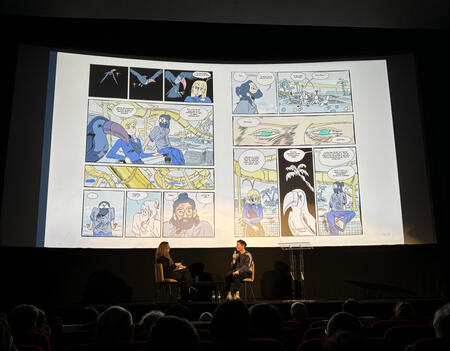 Martin Robic présente les planches de Une Fête sans Fin à paraître chez Rue de Sevres