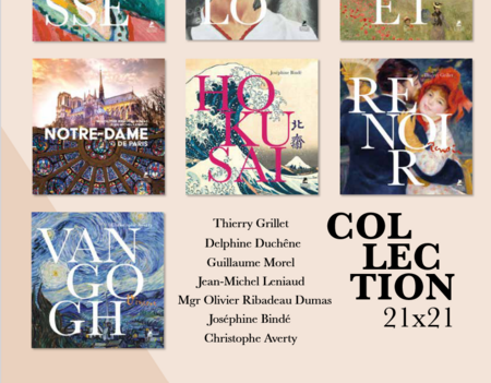 Une partie des oeuvres & auteurs de la collection 21x21