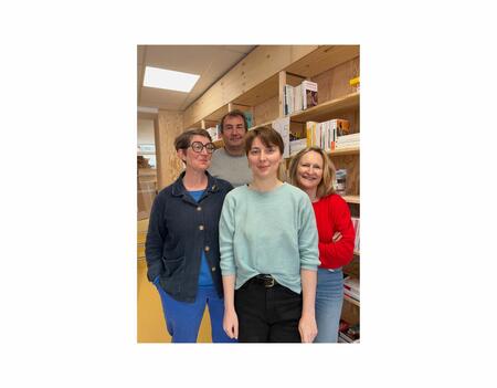 (de gauche à droite) Véronique Boyer, Emmanuel Vial, Morgane Grégoire, Anne-Laure Vial