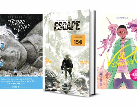 Trois couvertures avec prix de lancement