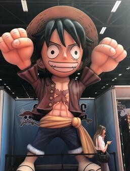 Luffy le héros de One Piece en grand format à la Japan Expo 2022