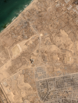 La bande de Gaza vue du ciel