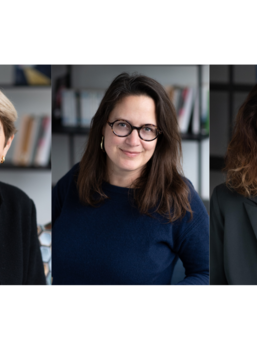Natacha Derevitsky, directrice adjointe du pôle jeunesse et conseillère lecture, Alexandra Bentz, directrice des pôles jeunesse et illustré d’Editis, et Adélaïde Klein, directrice adjointe du pôle Jeunesse Illustré d’Editis