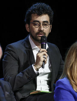 Omar Youssef Suleimane le 26 mars 2025 lors du rassemblement "Pour la république, la France contre l'islamisme"
