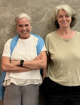 Maja Thomas et Virginie Clayssen à Sharjah, aux Émirats arabes unis