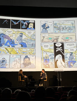 Martin Robic présente les planches de Une Fête sans Fin à paraître chez Rue de Sevres