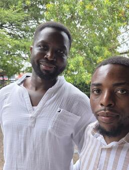 Mohamed Mbougar Sarr et Pascal Boroto