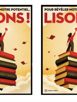 Affiche de la campagne « LISONS! » de Lefebvre Dalloz pour la rentrée 2026