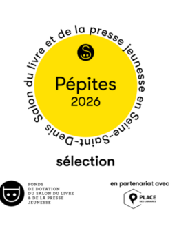 Le visuel de la sélection des Pépites 2026, portée par le Fonds de dotation du Salon en partenariat avec Place des libraires.