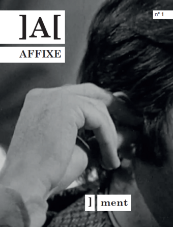 La couverture du premier numéro de la revue Affixe