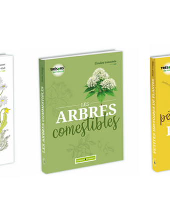 Les trois premiers titres de la collection Trésors de nature