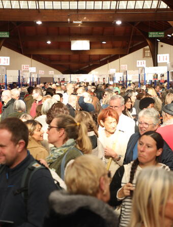 La foule à la foire du livre de Brive 2025
