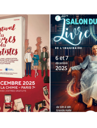 Affiches 2025 du Festival des Livres et des Artistes et du Salon du Livre et de l'Imaginaire 