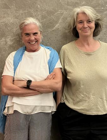 Maja Thomas et Virginie Clayssen à Sharjah, aux Émirats arabes unis