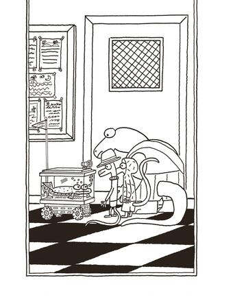 Patrick Ness  illustre par Tim Miller Chroniques dun lezard sans importance vol 2 Le chapeau qui change tout Gallimard Jeunesse0.jpg