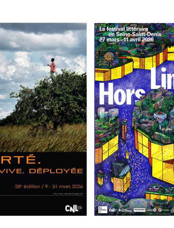 Affiches du Printemps des poètes 2026 et du festival Hors limites 2026