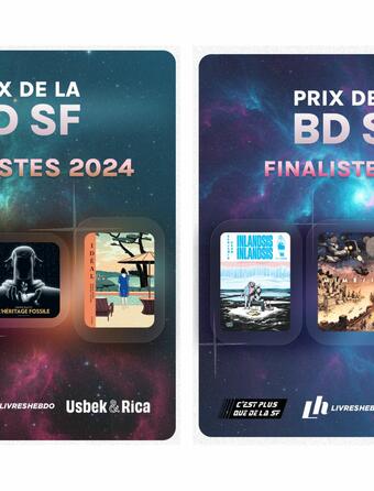 Les finalistes des prix de la BD SF 2024 & 2025