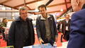Vincent Barbare (avec Yannick Bolloré et Jean Joseph Jullaud) lors de la foire du livre de Brive 2022