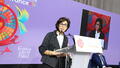 Rachida Dati lors de la cérémonie d'ouverture du festival du livre de Paris 2025