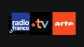 Logos RadioFrance, FranceTV et Arte