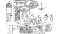 Saul Steinberg Tous en ligne La Table Ronde0.jpg
