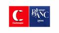 Logos du groupe Charlemagne et de la Librairie Le Bateau Blanc