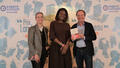 Prix Landerneau 2026 à Hemley Boum pour nos vie sauvages (gallimard) avec M.E Leclerc et Adélaïde de Clermont-Tonnerre 