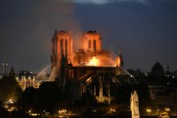 La cathédrale Notre-Dame de Paris, le 15 avril 2019