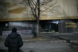 La médiathèque Champollion (Dijon) incendiée dans la nuit du 1 au 2 mars