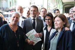 Macron Dati Darcos Robert Festival du livre de Paris 2025