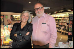 Marie-Adélaïde et Olivier Dumont, gérants de la librairie Doucet, au Mans